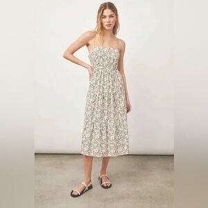 Rails Leni Floral Open Back Midi Dress